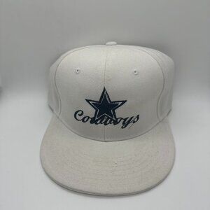 Vintage Dallas Cowboys White Star Fitted Hat 7 3/8